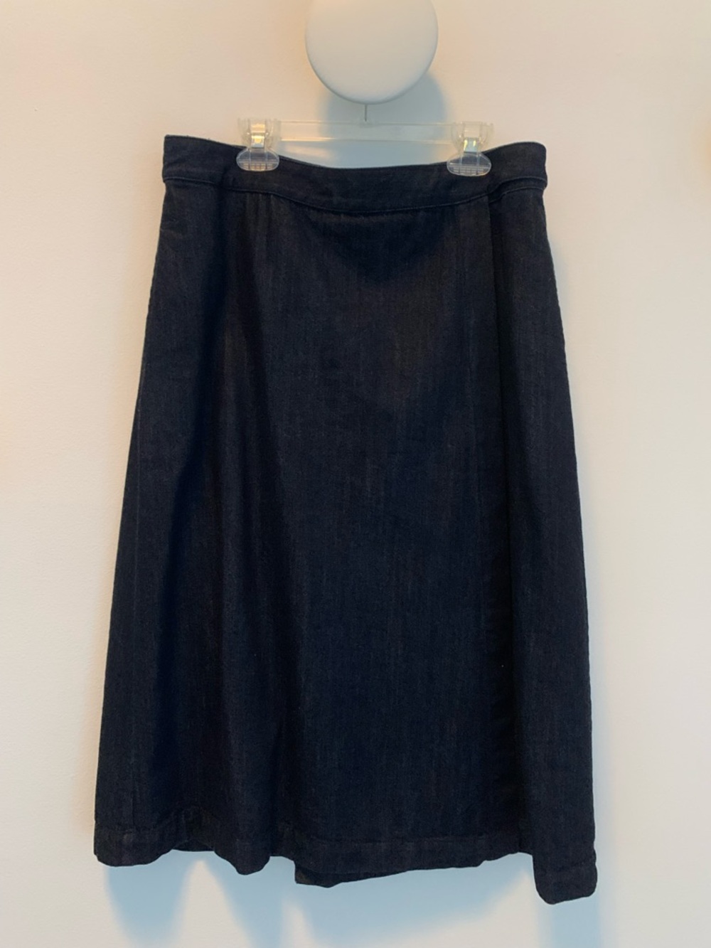 Wool& Greta wrap denim skirt